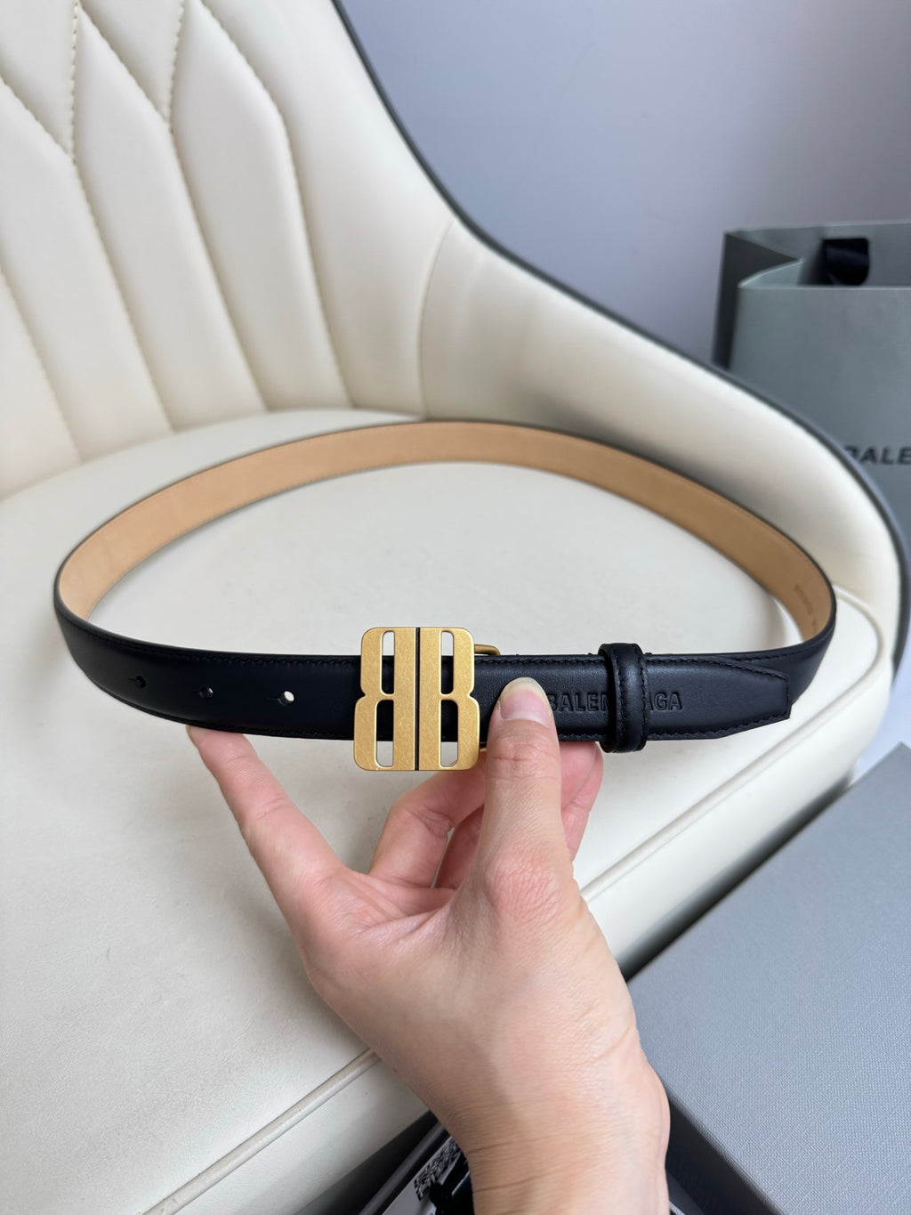 Balenciaga BALENCIAGA2025 Black & Gold Designer Belt Edition 3 - detail image 8