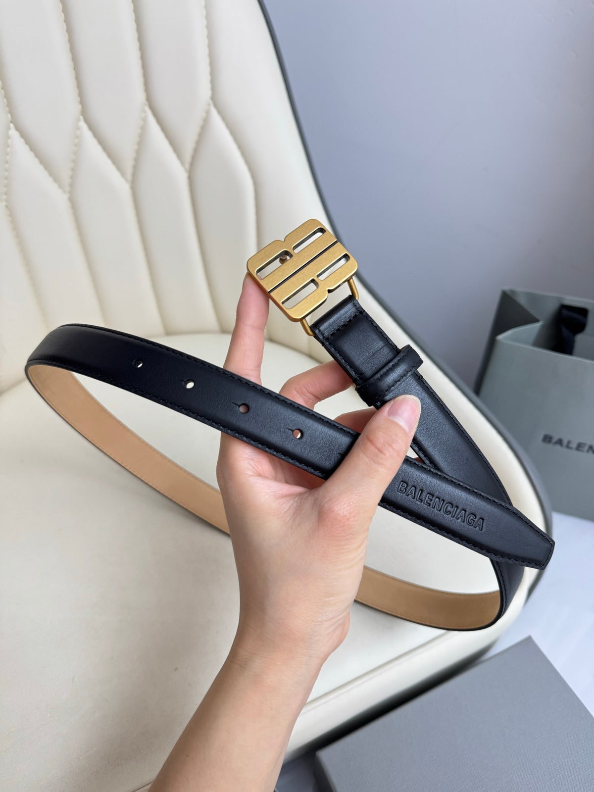 Balenciaga BALENCIAGA2025 Black & Gold Designer Belt Edition 3 - detail image 2
