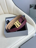 Balenciaga BALENCIAGA2025 Burgundy & Red Designer Belt