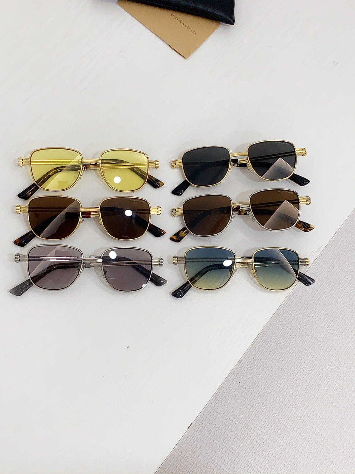 Bottega Veneta BV1380S Green Designer Sunglasses - detail image 9