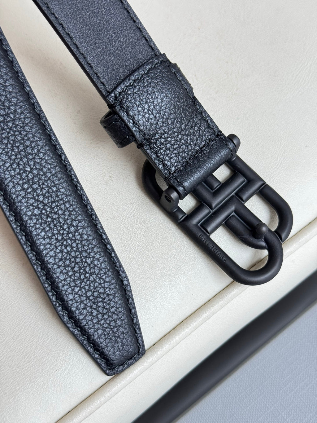 Balenciaga 58169015YVM1000 Black Designer Belt - detail image 6