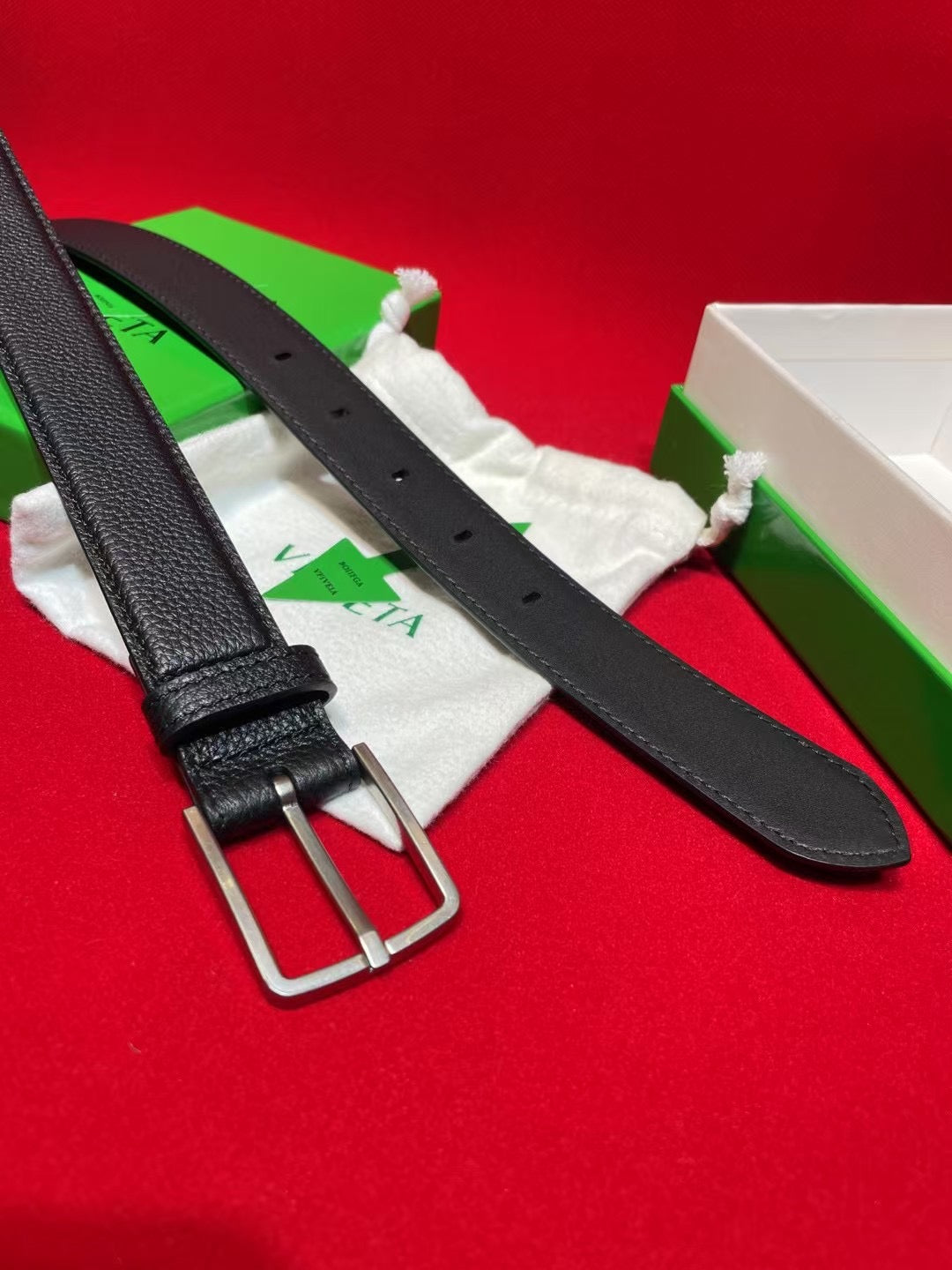 Bottega Veneta Black & Silver Designer Belt Edition 2 - detail image 6