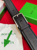 Bottega Veneta Black & Silver Designer Belt Edition 2