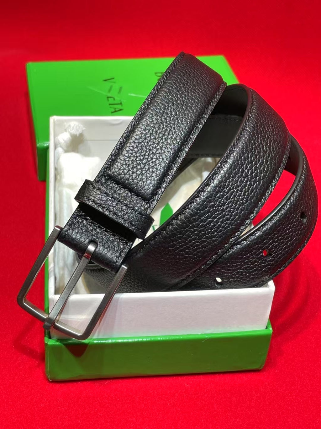 Bottega Veneta Black & Silver Designer Belt Edition 2 - detail image 4