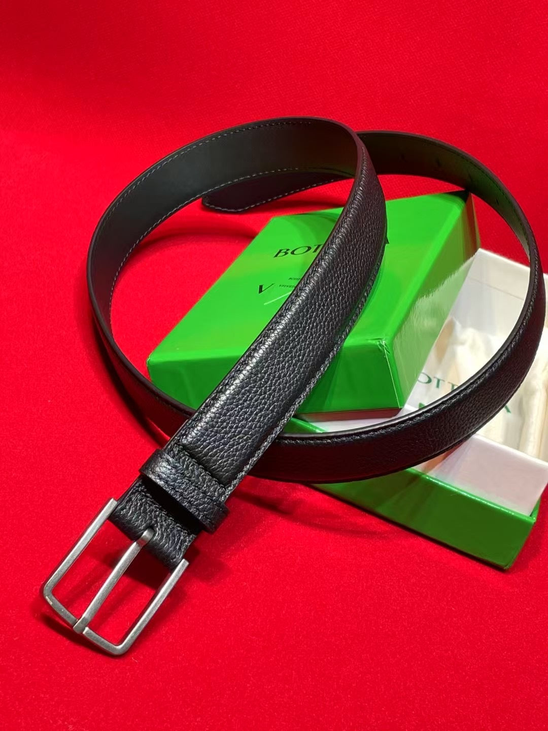 Bottega Veneta Black & Silver Designer Belt Edition 2 - detail image 5