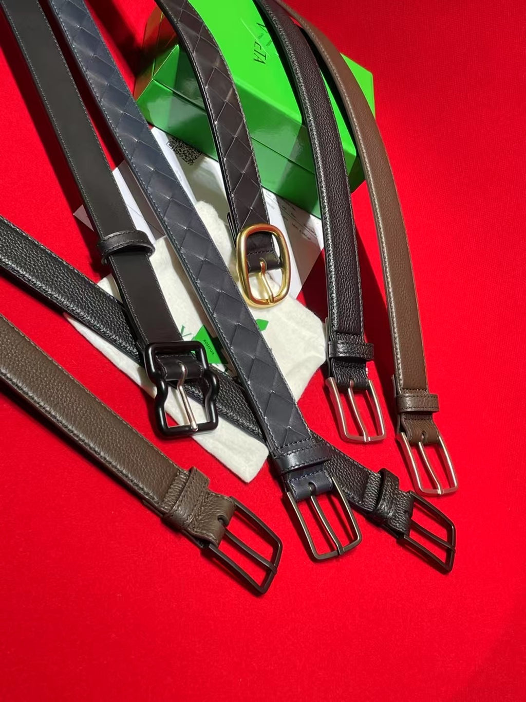 Bottega Veneta Red Designer Belt - detail image 2