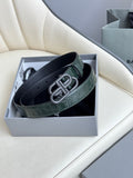 Balenciaga 5816901LR041000 Dark Green & Green Designer Belt Edition 3