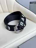 Balenciaga 7944852AA5V1090 Black & White Designer Belt