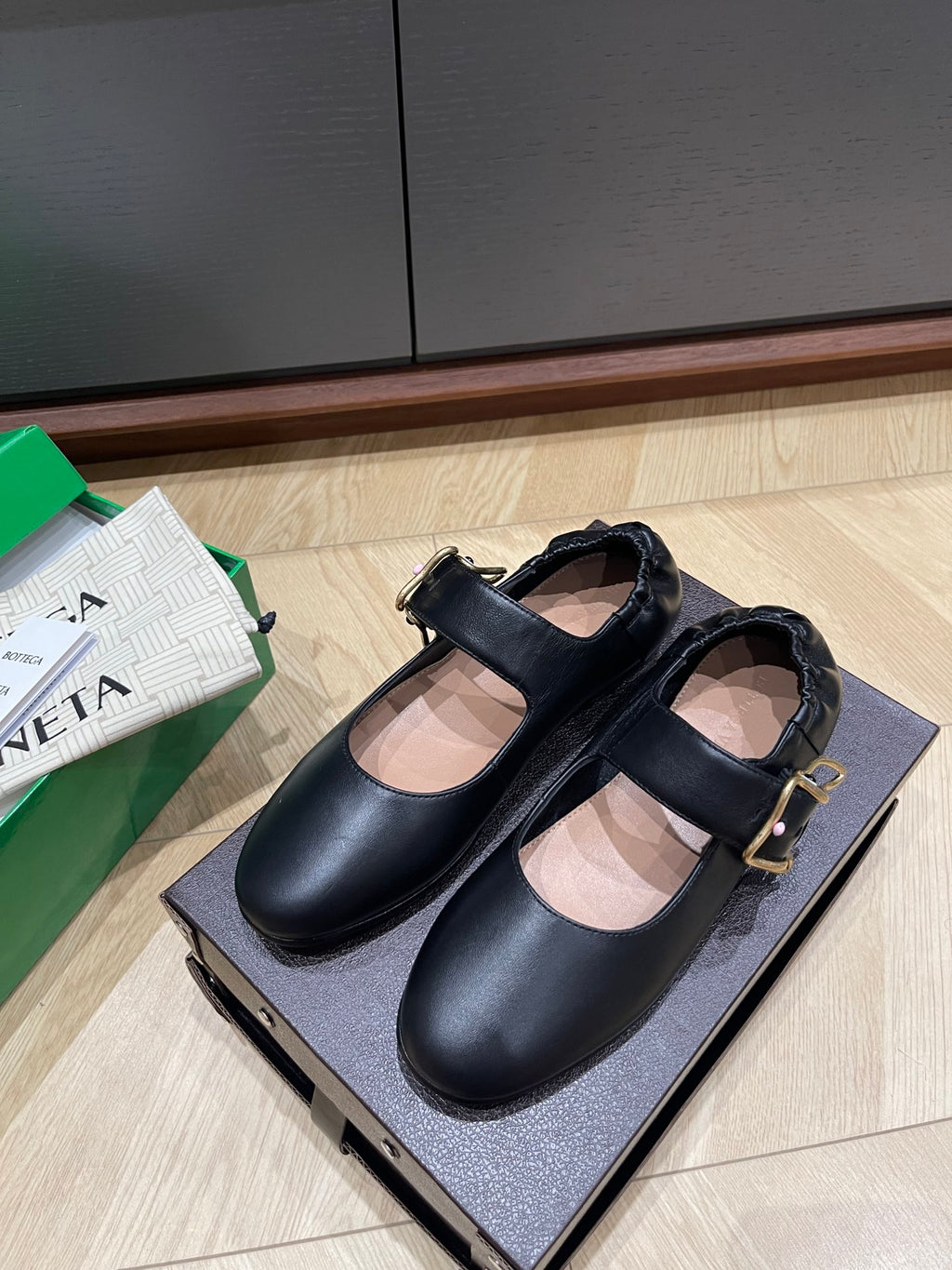 Bottega Veneta Black Ballet Flats EU 35-40