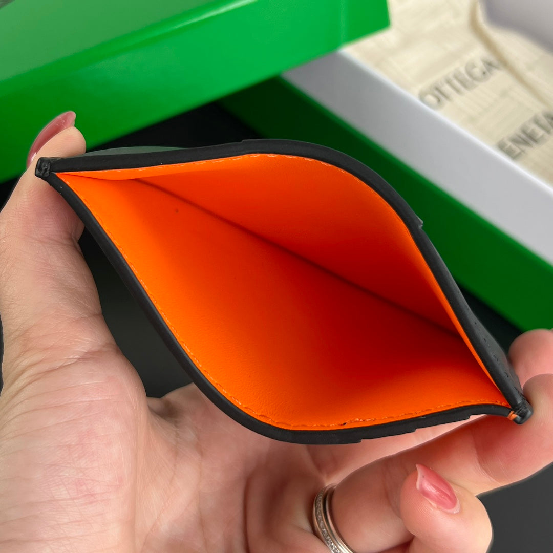 Bottega Veneta Black & Green Card Holder Edition 3 - detail image 4