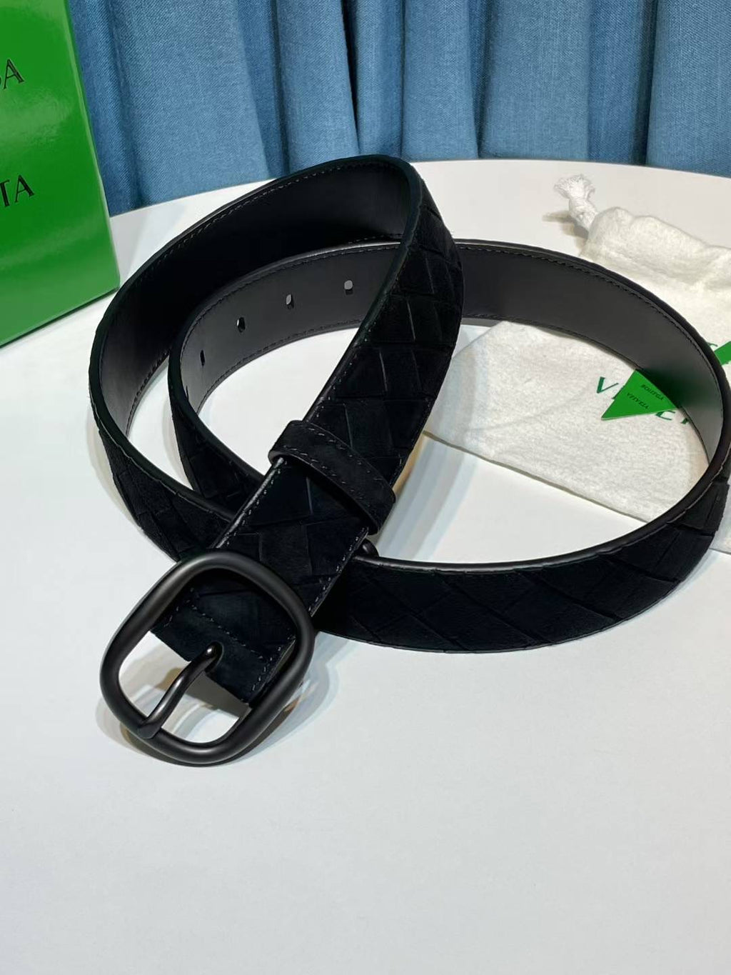 Bottega Veneta 837520V1QE12145 Black Designer Belt - detail image 4