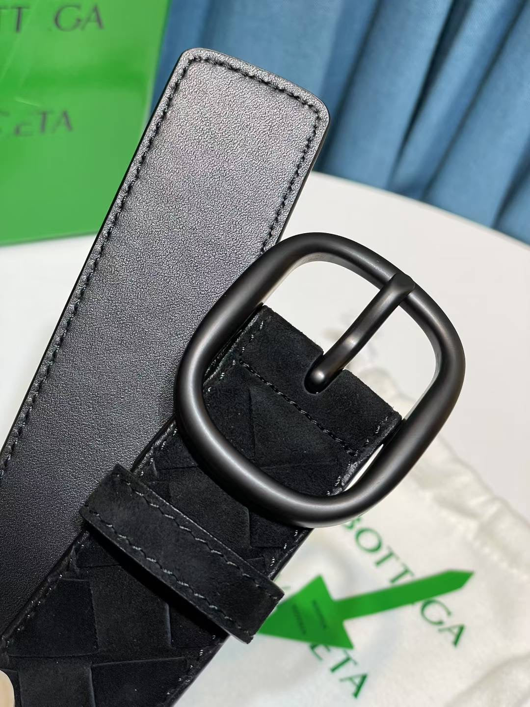 Bottega Veneta 837520V1QE12145 Black Designer Belt - detail image 6