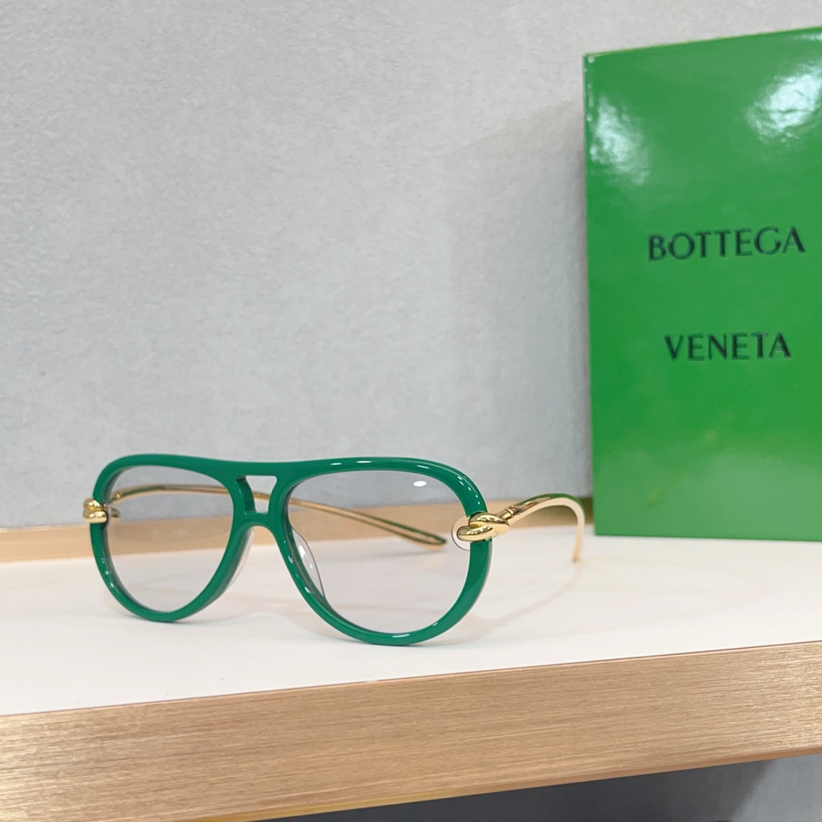 Bottega Veneta BV1418S Green & Brown Designer Sunglasses 58-15-145 m Edition 2 - detail image 2
