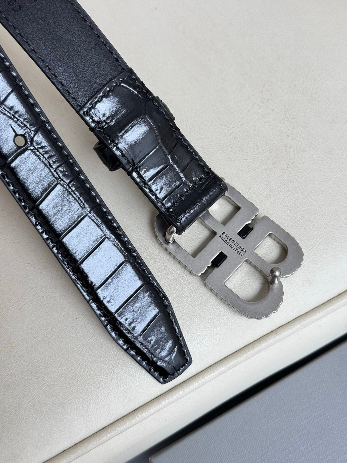 Balenciaga Black & Silver Designer Belt Edition 2 - detail image 6