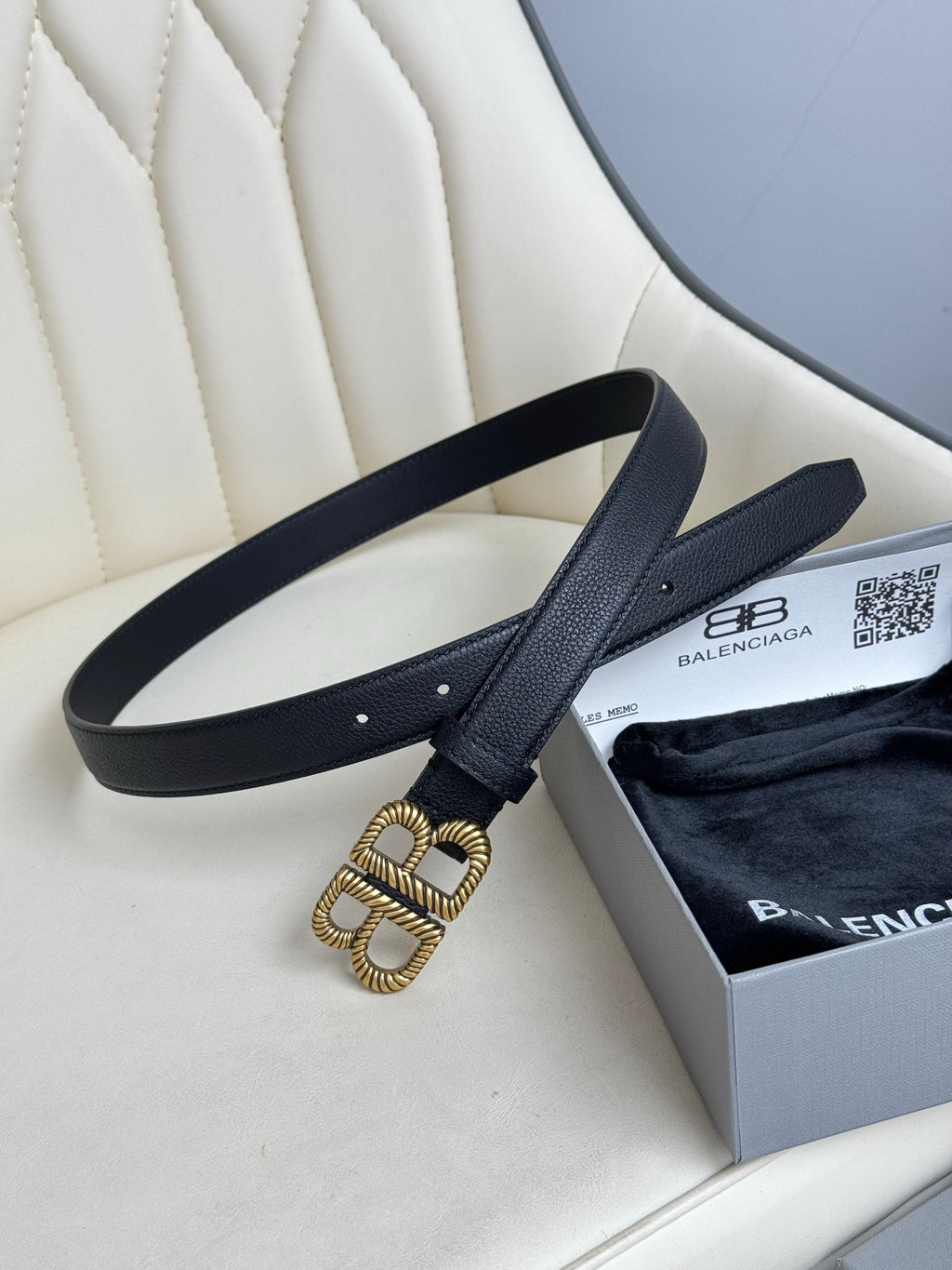 Balenciaga Black & Gold Designer Belt Edition 3 - detail image 3
