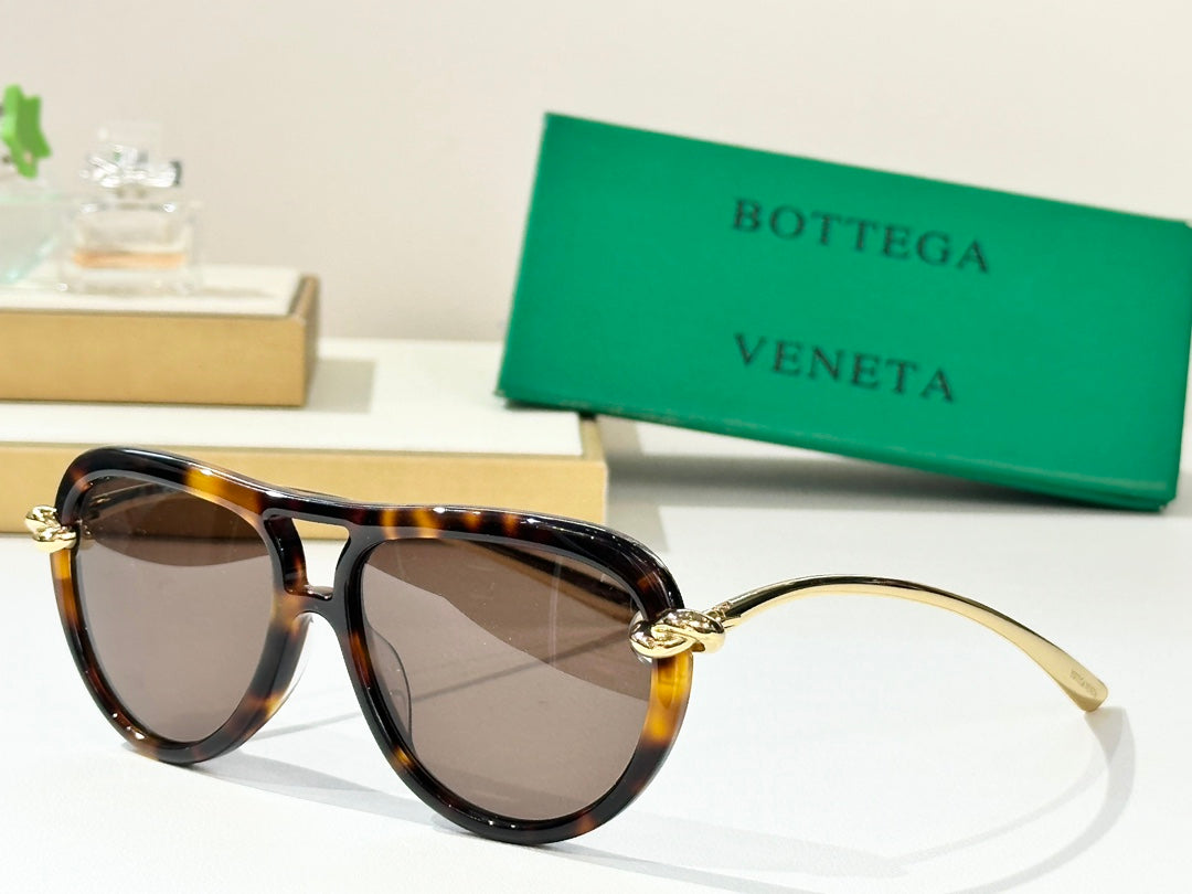 Bottega Veneta BV1418S Green Designer Sunglasses 58-15-145 mm Edition 3 - detail image 6