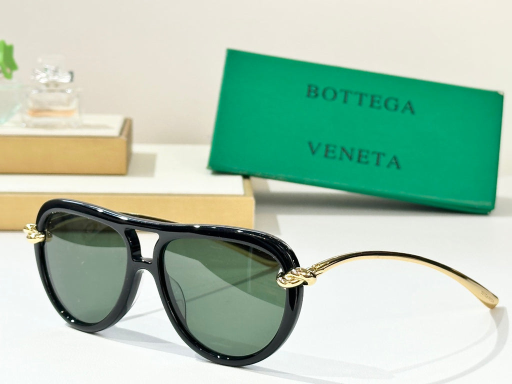 Bottega Veneta BV1418S Green Designer Sunglasses 58-15-145 mm Edition 3 - detail image 7