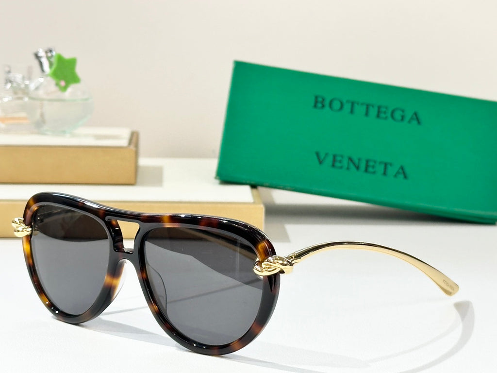 Bottega Veneta BV1418S Green Designer Sunglasses 58-15-145 mm Edition 3 - detail image 3