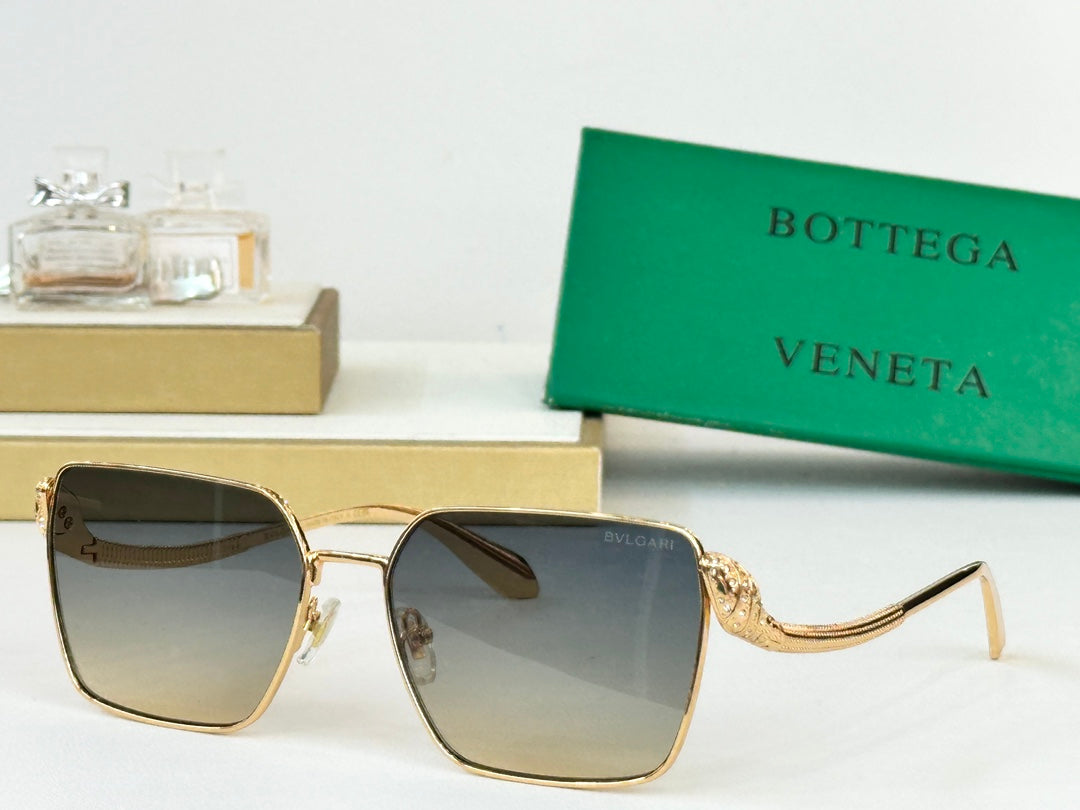 Bottega Veneta BV1427LU Green & Gold Designer Sunglasses 61-17-138 mm - detail image 5