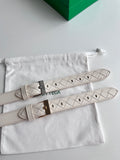 Bottega Veneta Silver Designer Belt Edition 5
