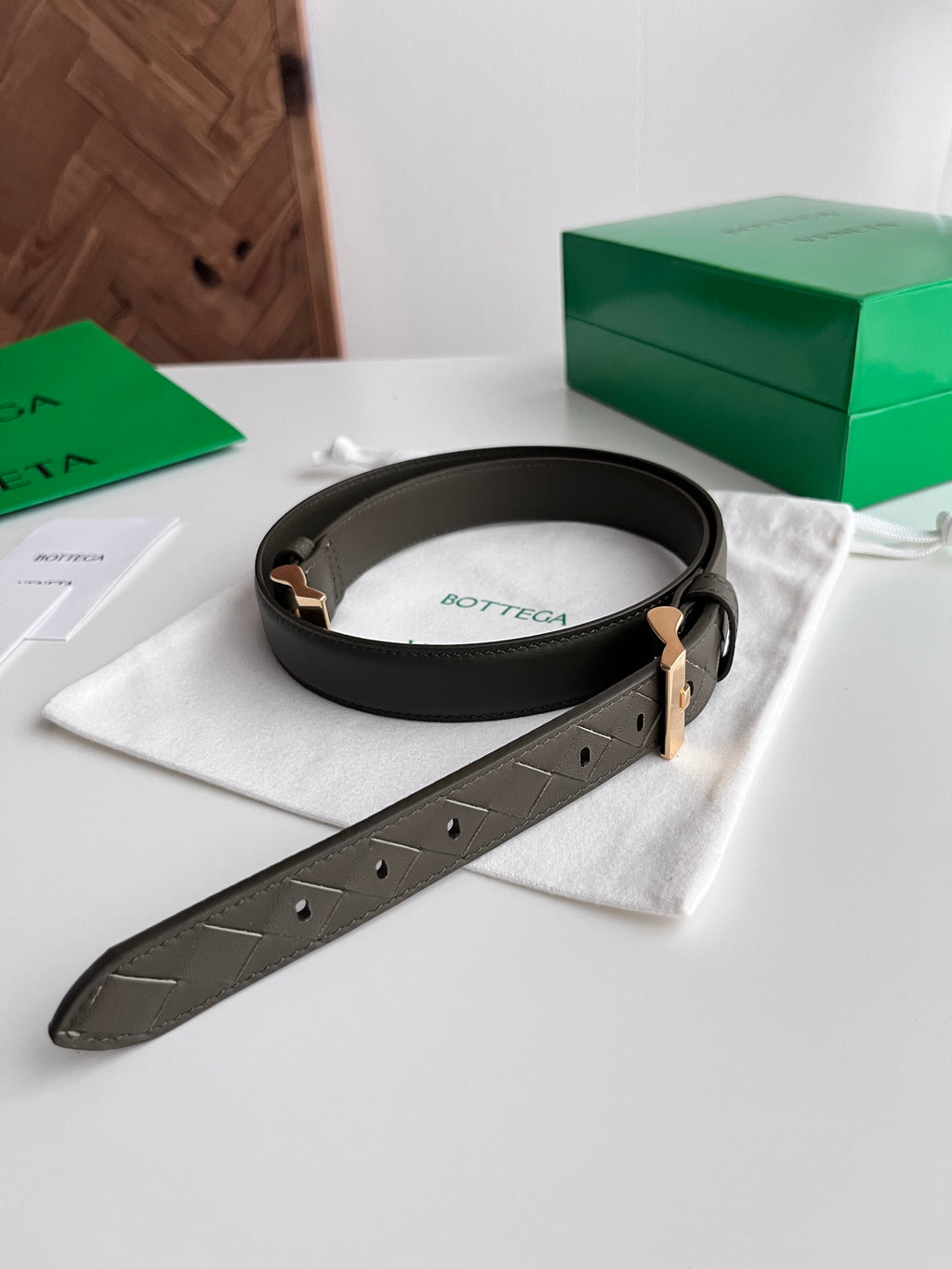 Bottega Veneta 836927V4R451019 Silver & Green Designer Watch Edition 3