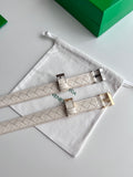 Bottega Veneta Silver Designer Belt Edition 4