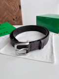 Bottega Veneta 829228V5I512145 Brown & Silver Designer Belt
