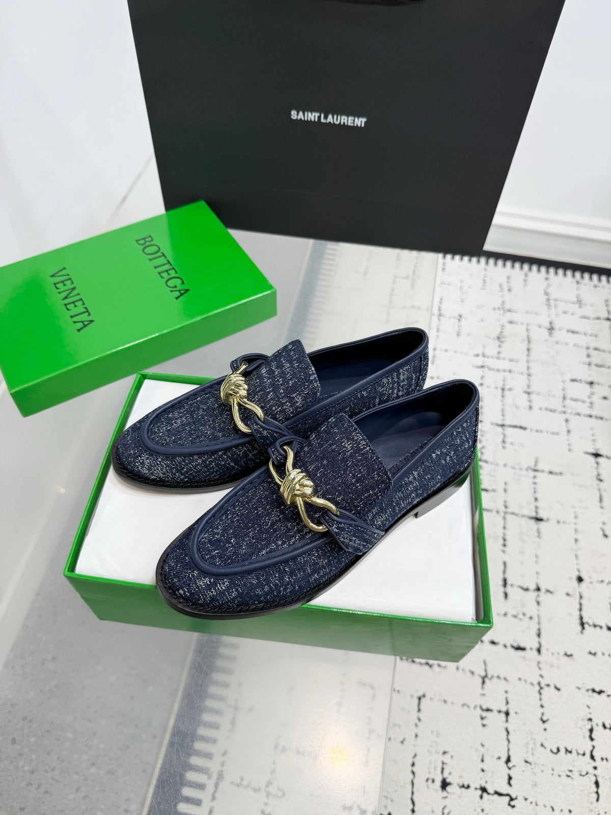 Bottega Veneta Black & Green Designer Shoes EU 35-42 Edition 31 - detail image 3