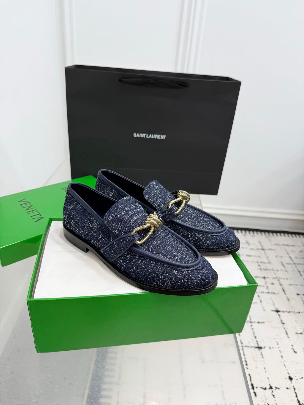 Bottega Veneta Black & Green Designer Shoes EU 35-42 Edition 31 - detail image 2
