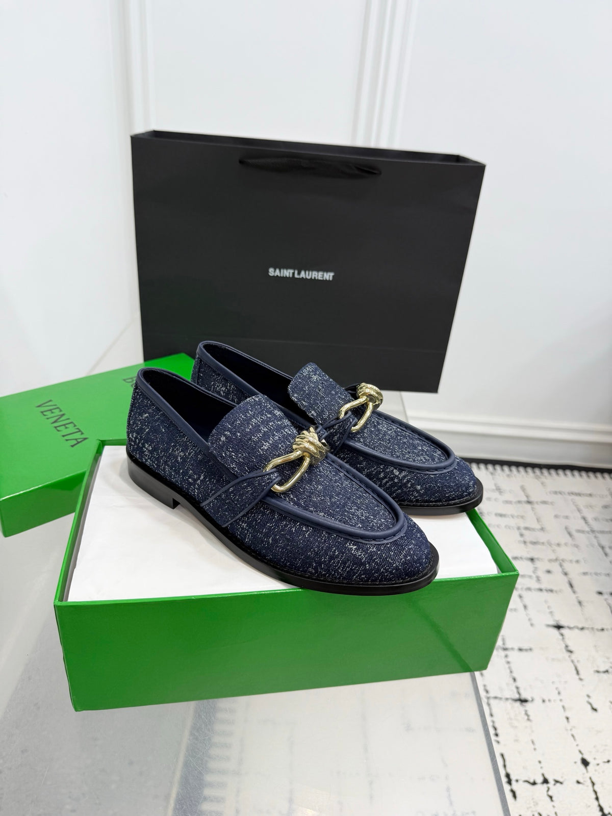 Bottega Veneta Black & Green Designer Shoes EU 35-42 Edition 31 - detail image 2