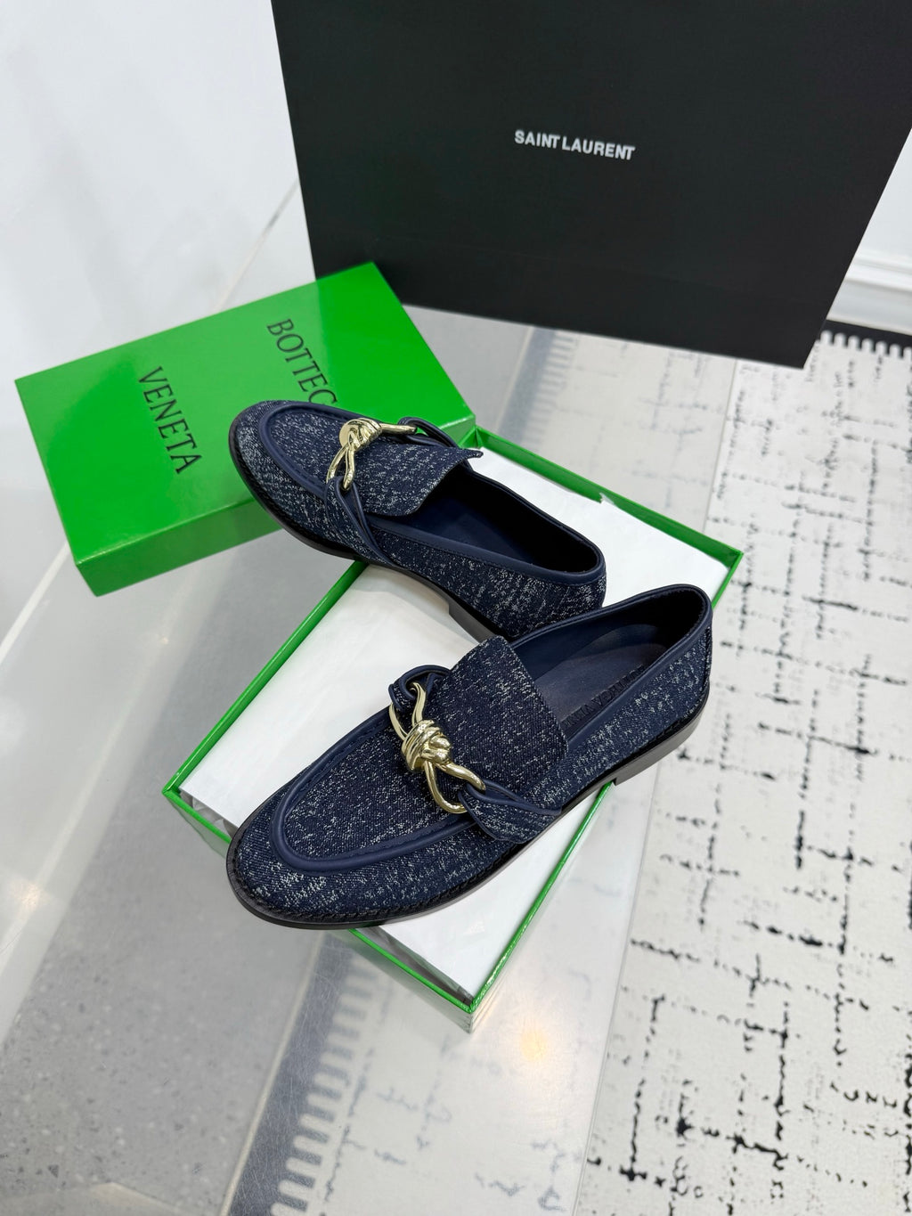 Bottega Veneta Black & Green Designer Shoes EU 35-42 Edition 31 - detail image 6