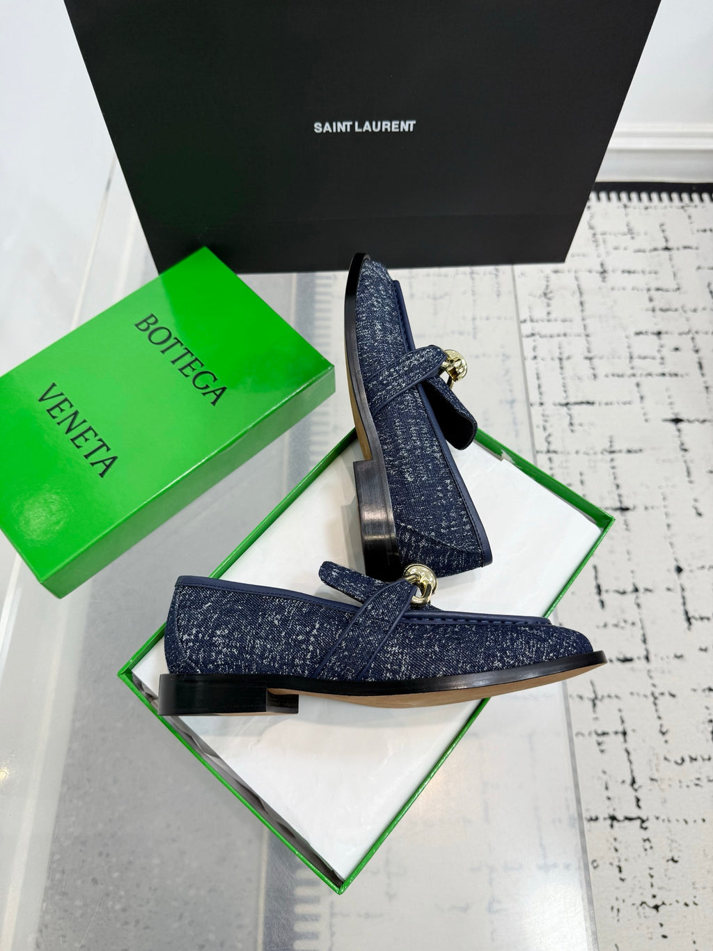 Bottega Veneta Black & Green Designer Shoes EU 35-42 Edition 31 - detail image 4