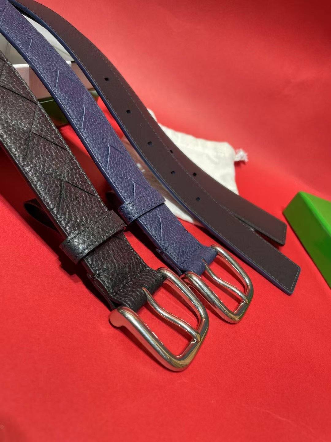 Bottega Veneta Red Designer Belt Edition 3 - detail image 4