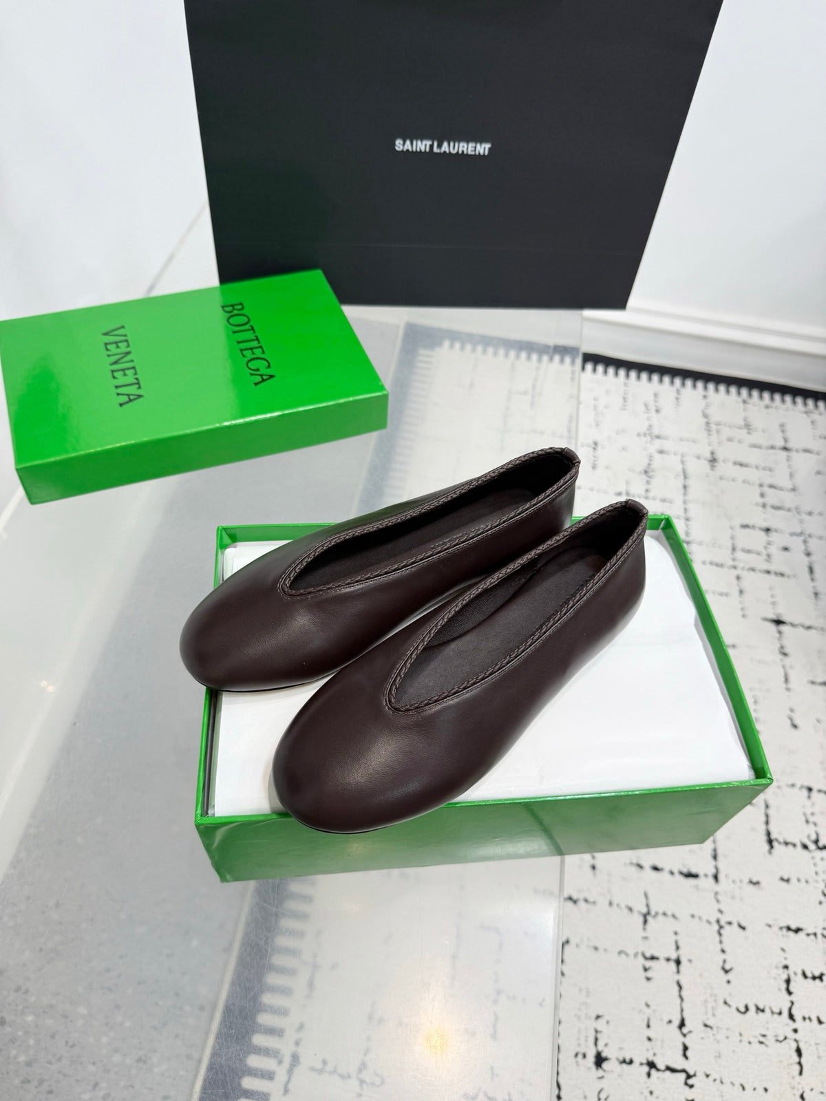 Bottega Veneta Black & Green Designer Shoes EU 35-42 Edition 23 - detail image 3