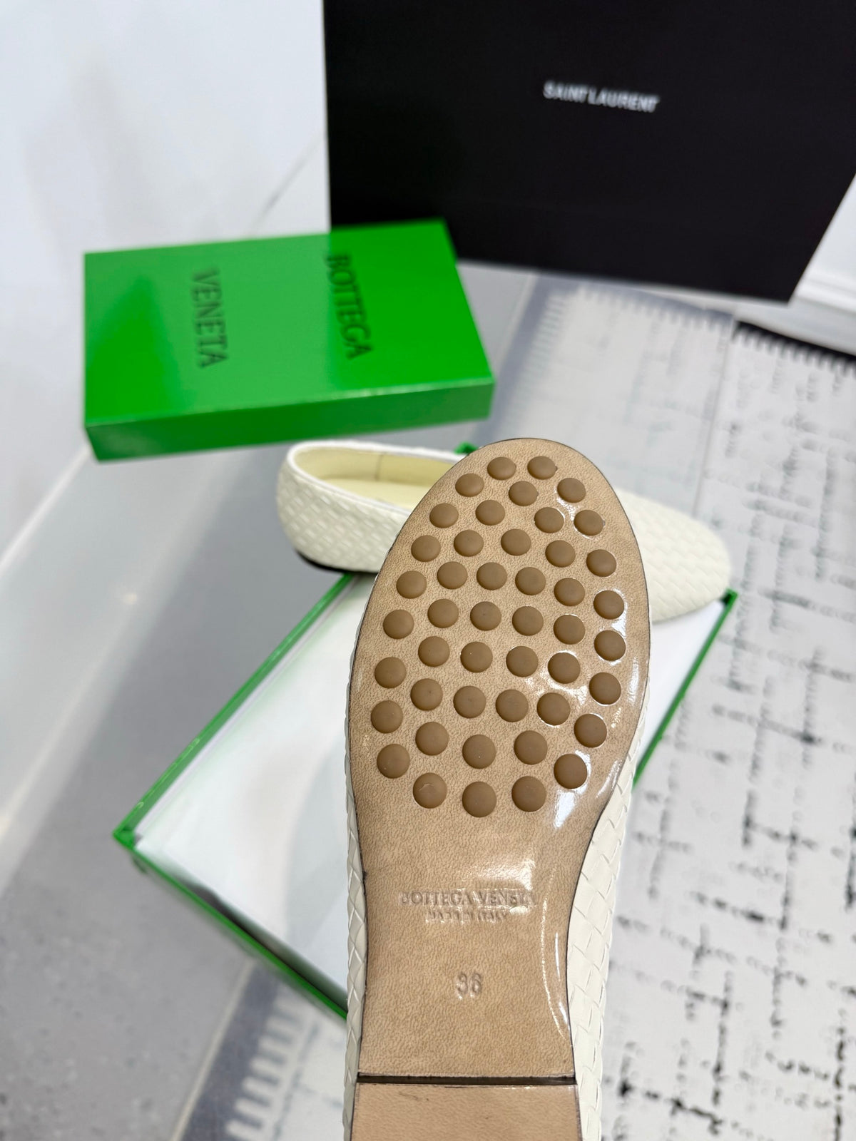 Bottega Veneta 40.41.42 Black & Green Ballet Flats EU 35-42 Edition 3 - detail image 9