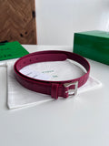 Bottega Veneta Burgundy & Red Designer Belt Edition 2