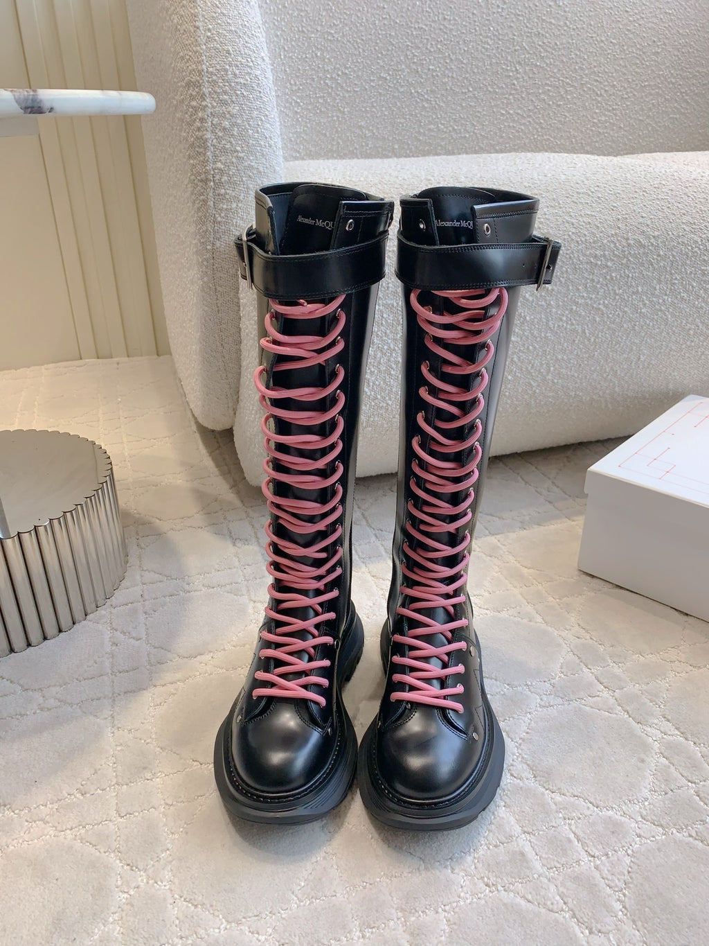 Alexander McQueen Black Boots EU 35-39 Edition 6