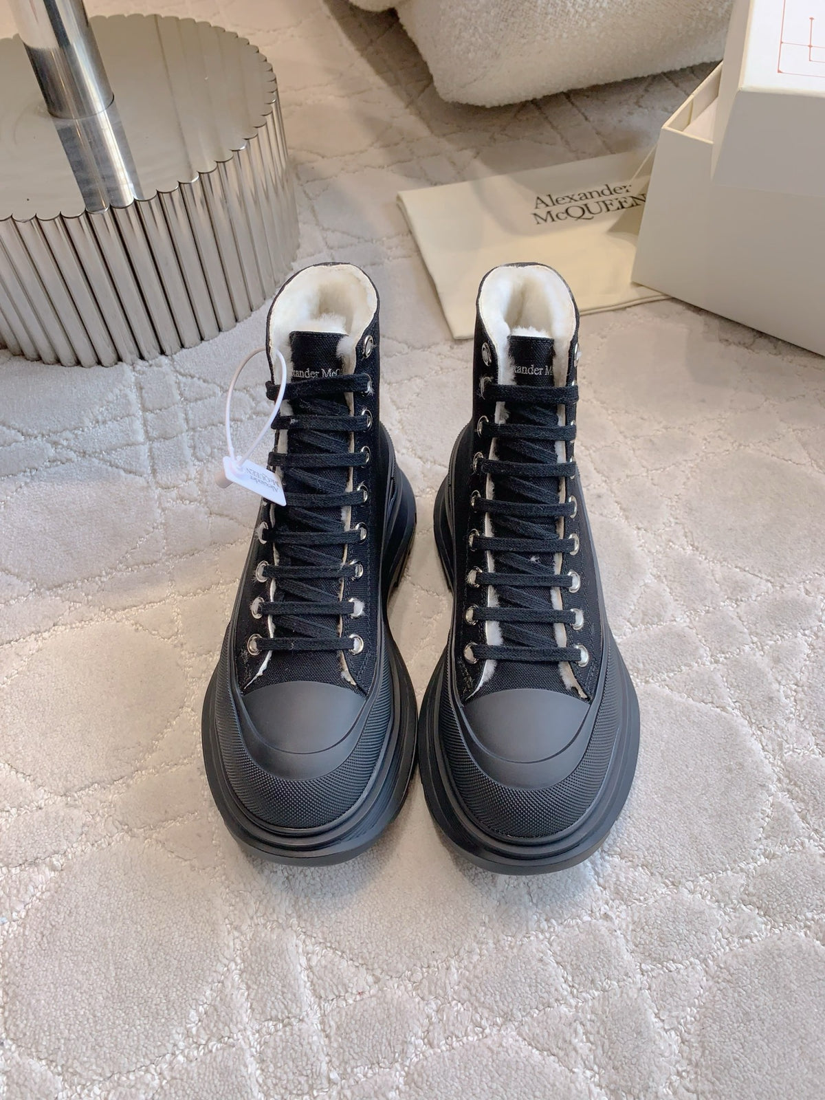 Alexander McQueen Black Boots EU 35-39 Edition 5