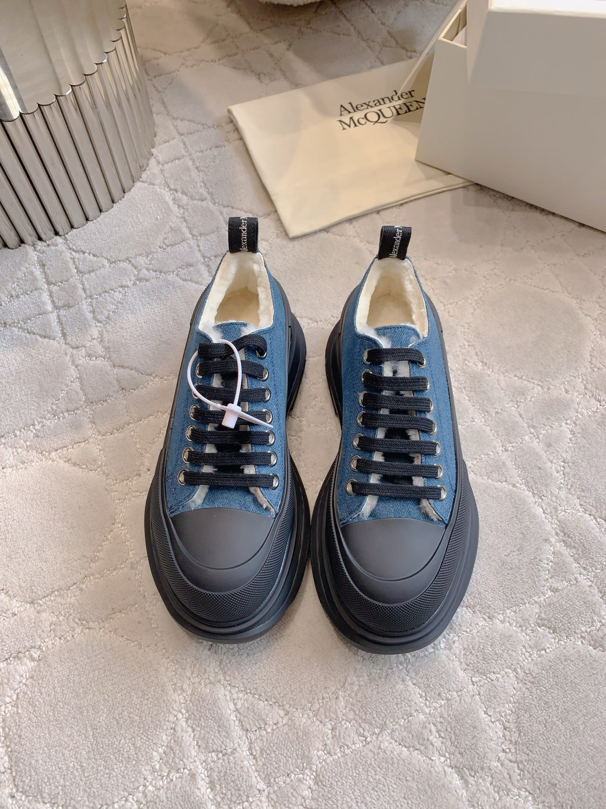 Alexander McQueen Black & Blue Designer Shoes EU 35-39 Edition 3
