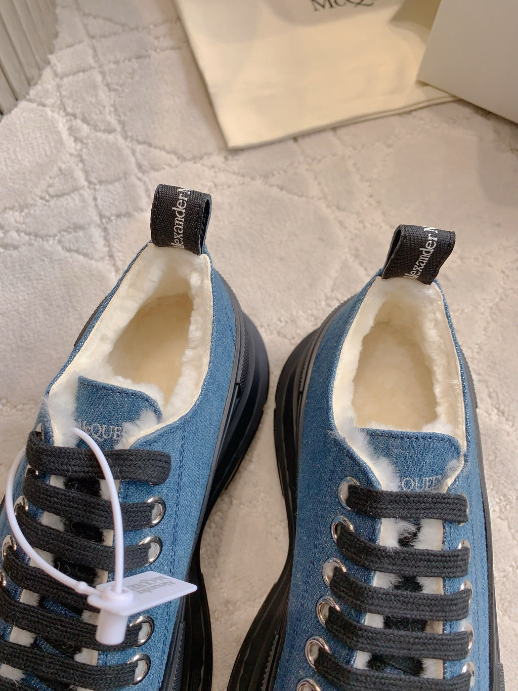 Alexander McQueen Black & Blue Designer Shoes EU 35-39 Edition 3 - detail image 8
