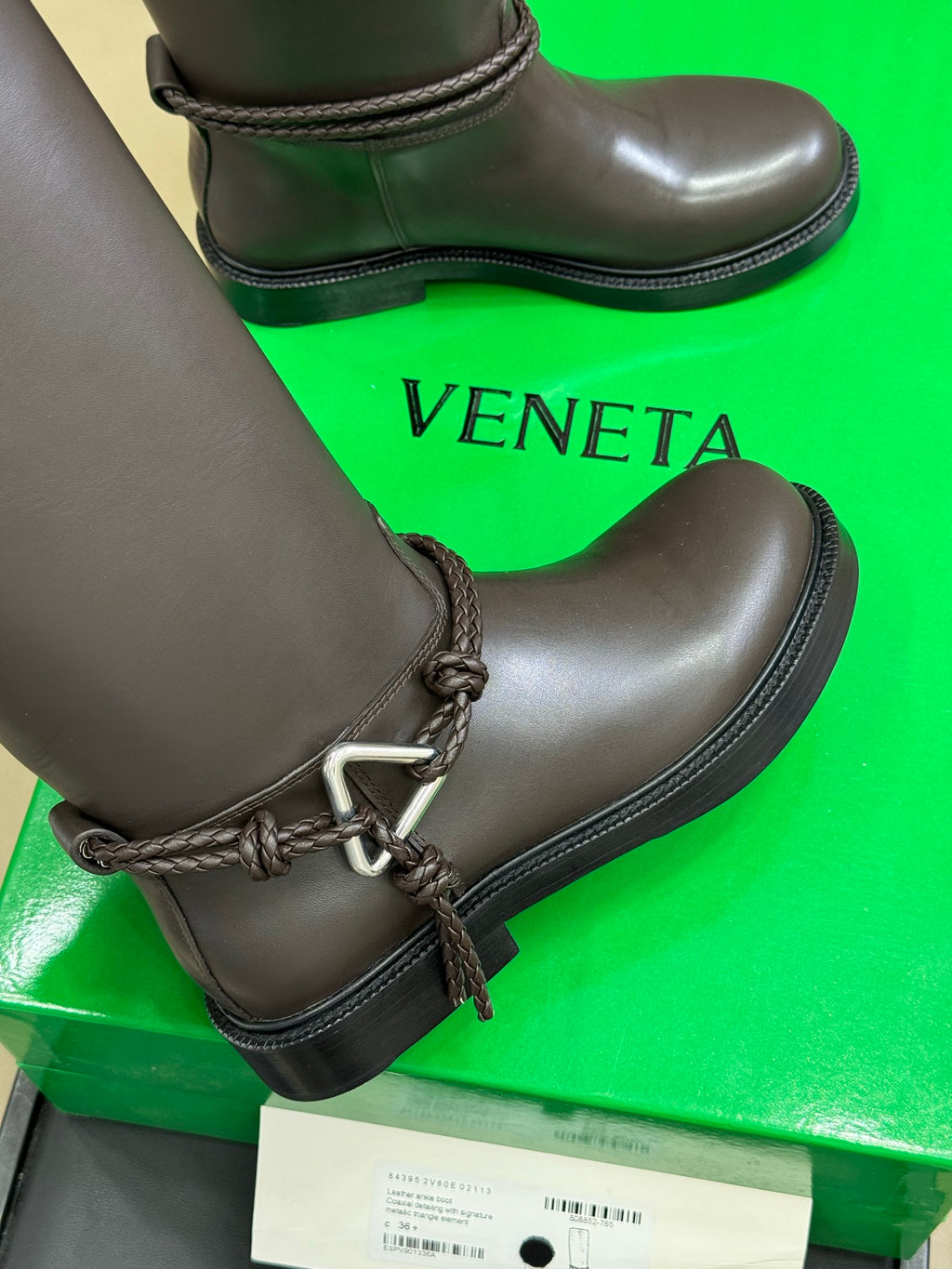 Bottega Veneta Black & Green Designer Shoes EU 35-41 Edition 8 - detail image 7
