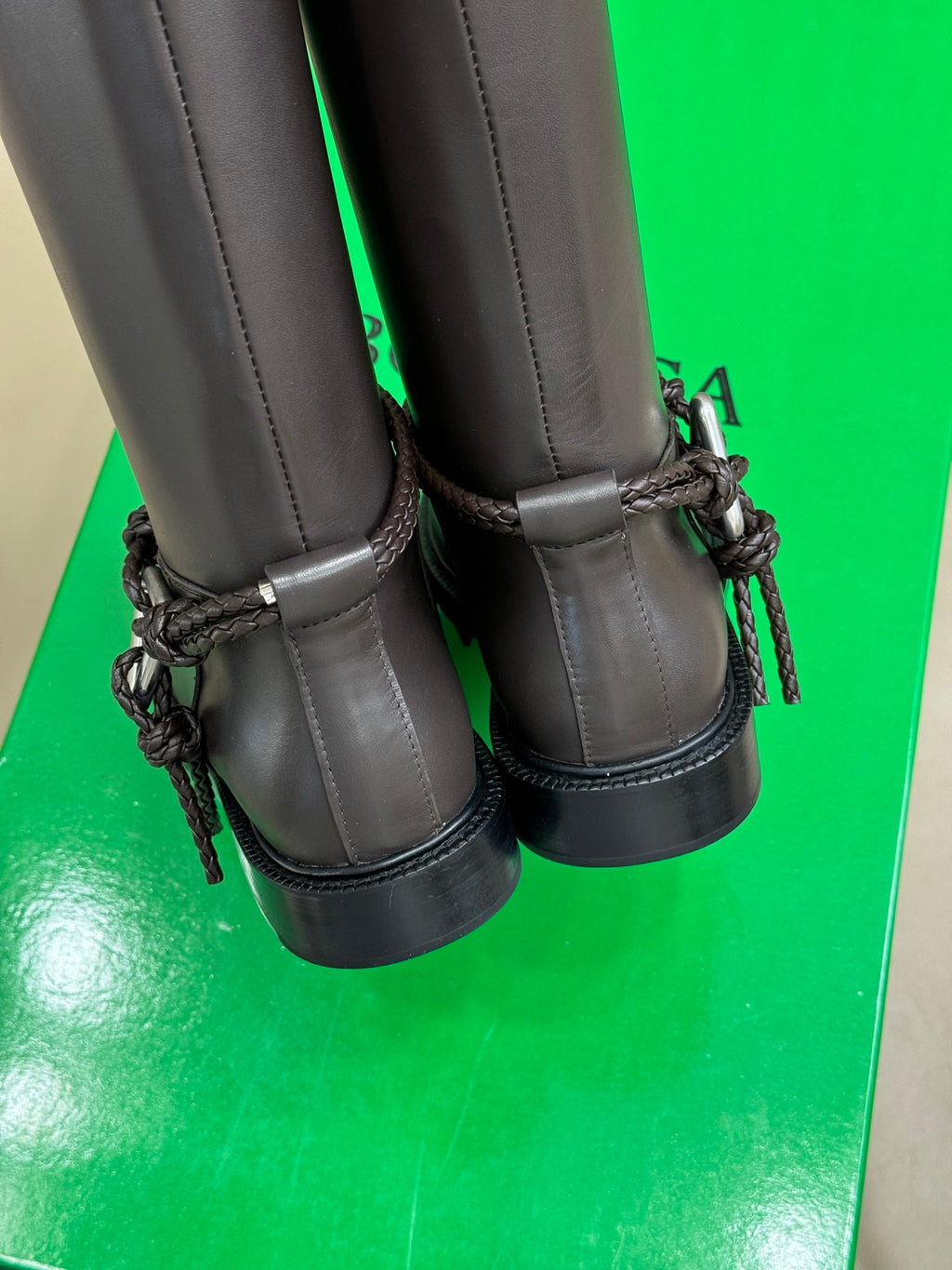 Bottega Veneta Black & Green Designer Shoes EU 35-41 Edition 8 - detail image 8