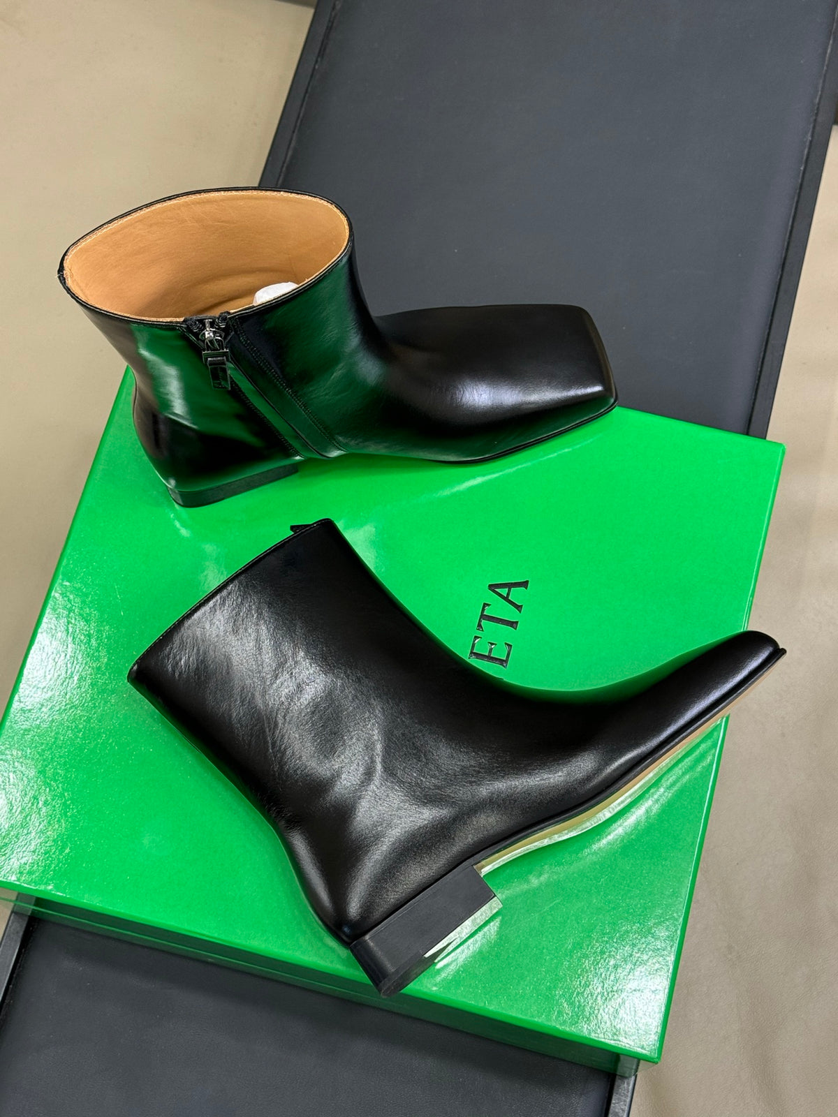 Bottega Veneta Black & Green Designer Shoes EU 35-45 Edition 6 - detail image 4
