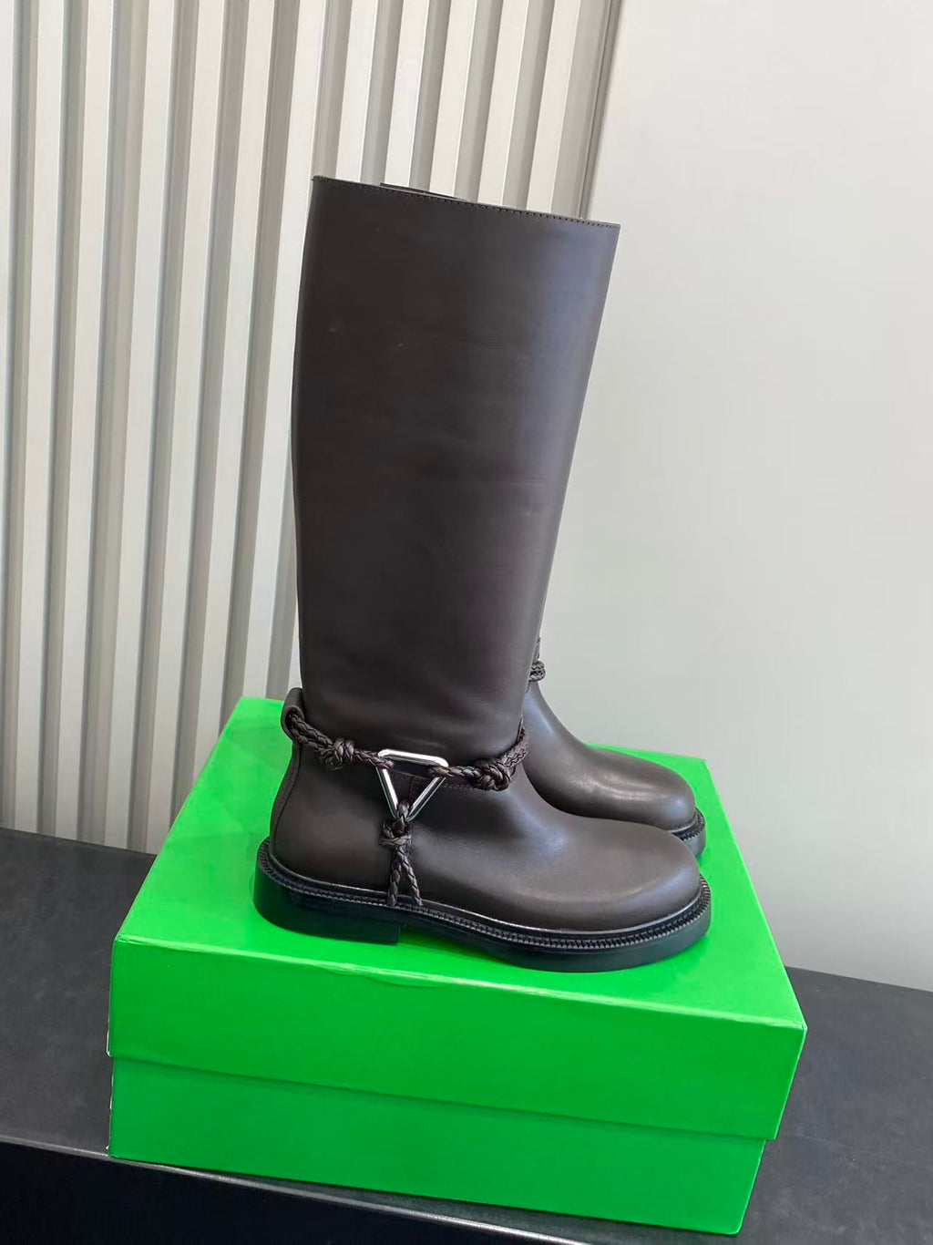 Bottega Veneta Black & Green Designer Shoes EU 35-42 Edition 11