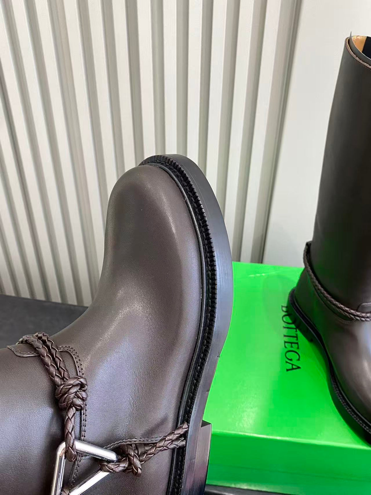 Bottega Veneta Black & Green Designer Shoes EU 35-42 Edition 11 - detail image 6