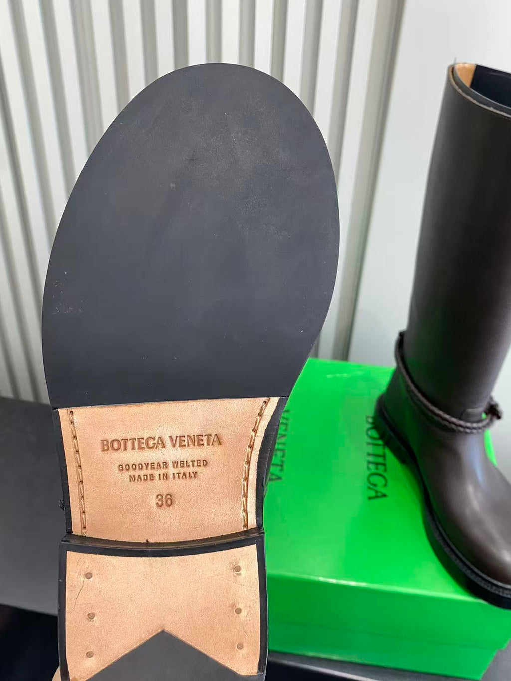 Bottega Veneta Black & Green Designer Shoes EU 35-42 Edition 11 - detail image 9