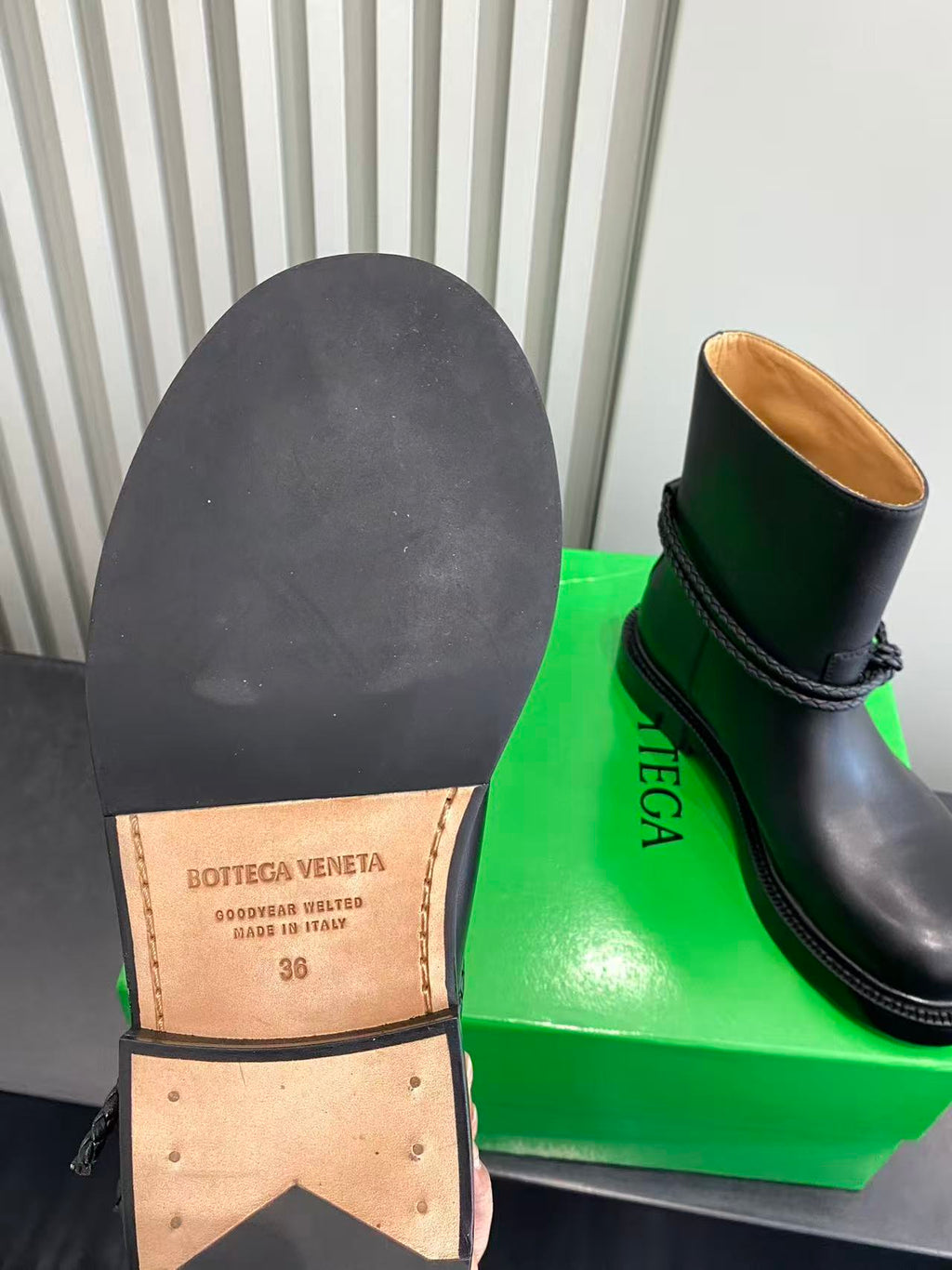 Bottega Veneta Black & Green Boots EU 35-42 Edition 2 - detail image 9