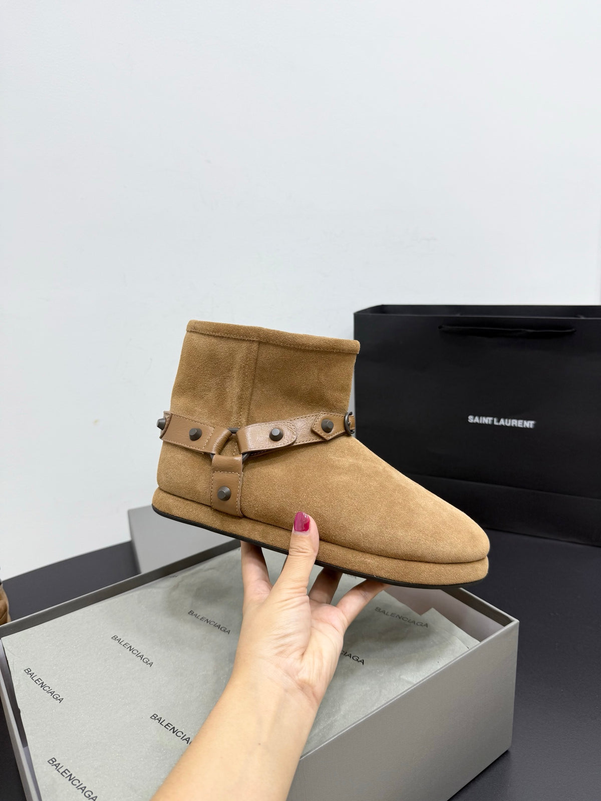 Balenciaga Black & Brown Boots EU 35-41 - detail image 5