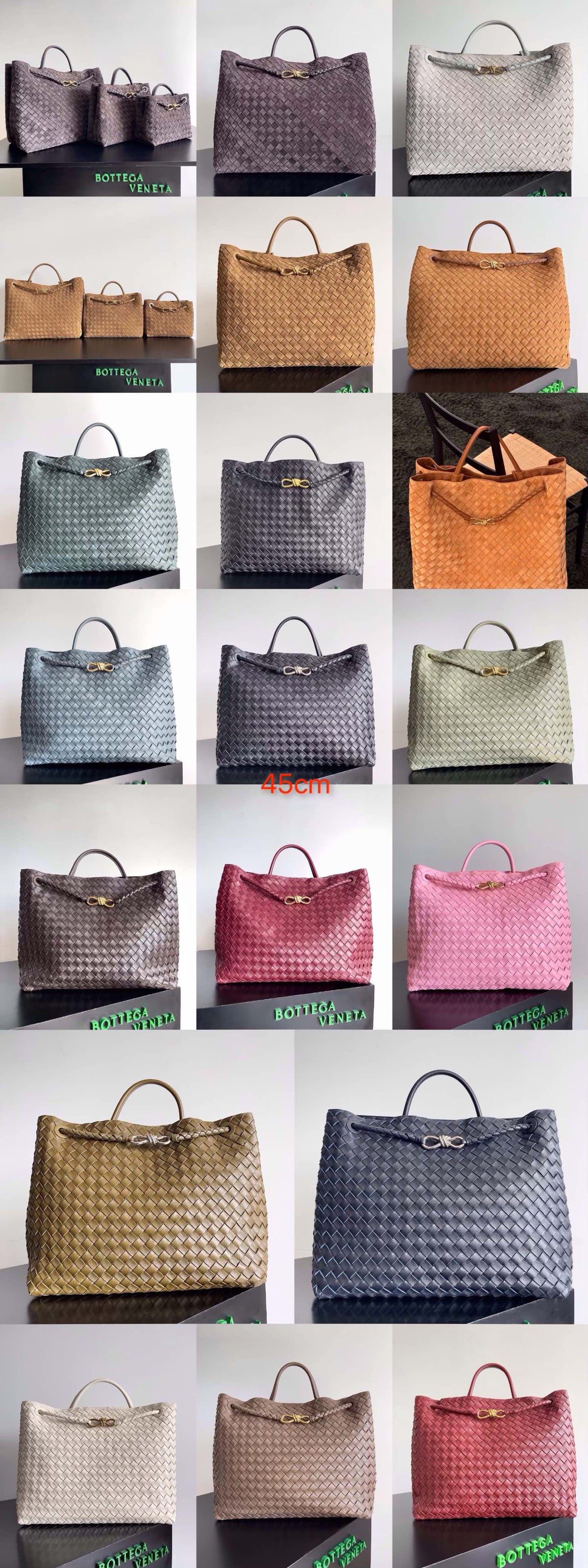 Bottega Veneta Silver Designer Handbag Edition 55