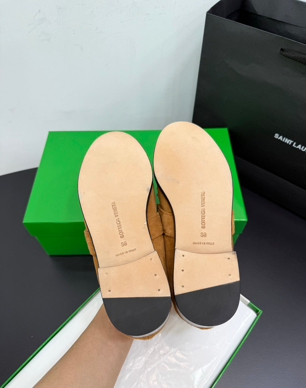 Bottega Veneta Black & Orange Designer Shoes EU 35-42 - detail image 9